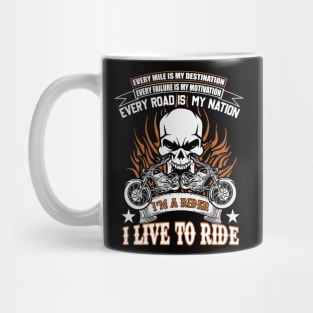 Motorcycle ride to live Mug